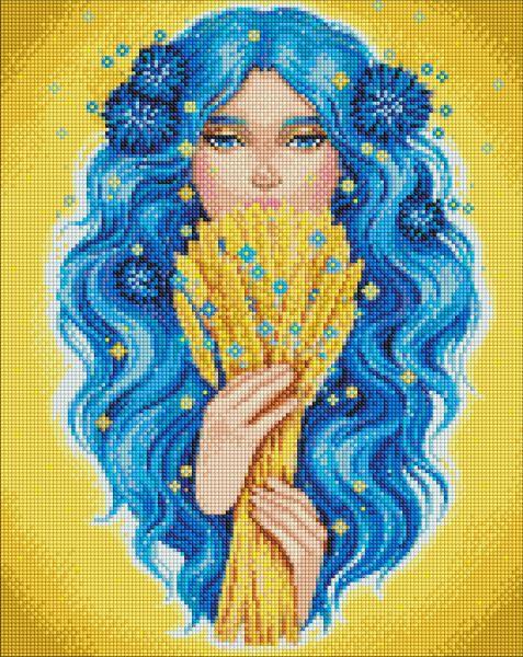 Алмазна мозаїка Золото України з голограмними стразами АВ lesya_nedzelska_art 40х50 см (AMO7692)