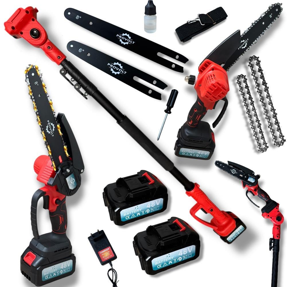 Пила цепная мини ProVolt 48V/6. 0 mAh с удлинителем (27271567) - фото 6 Пила цепная мини ProVolt 48V/6. 0 mAh с удлинителем (27271567) - фото 6