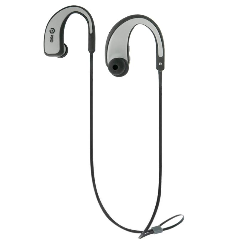 Наушники беспроводные для спорта Pom Gear P9X с заушным креплением Серо-черный (1007664-Gray)
