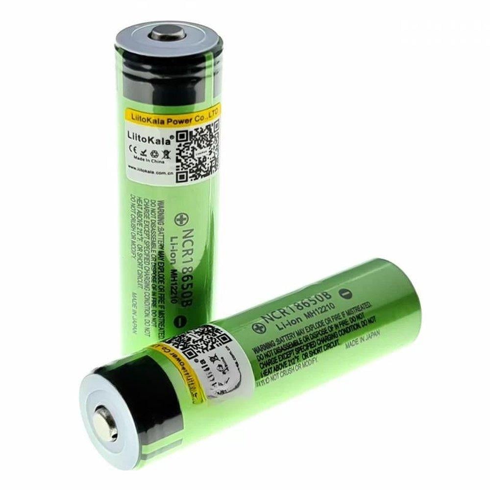 Акумулятори Liitokala 18650 3,7V Li-ion 3400 mAh з опуклим контактом плюс для павербанків/ліхтарів (14277955) - фото 2