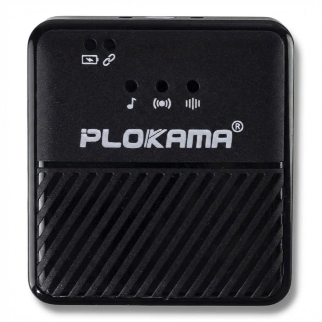 Микрофон петличный беспроводной PLOKAMA VM-60 2.4G 2 микрофона до 25 м Черный (32142265)
