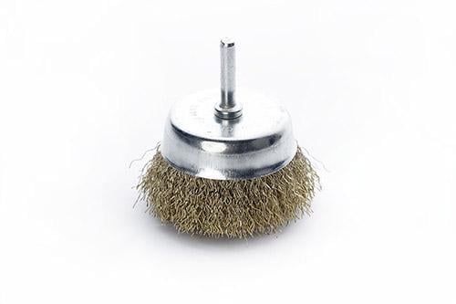 Щітка-чаша Apro латунний дріт 65 мм для дрелі (830403) Щітка-чаша Apro латунний дріт 65 мм для дрелі (830403)