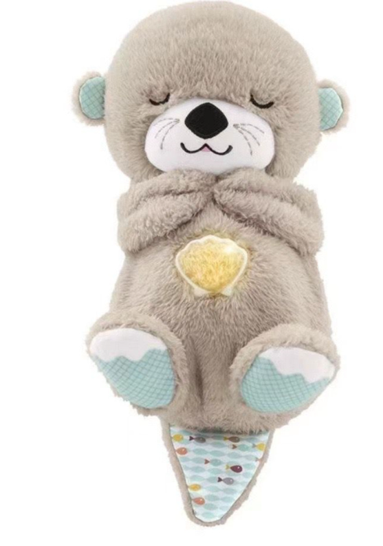 М'яка іграшка Видра з сердечком з функцією нічника із мелодією (123) - фото 1