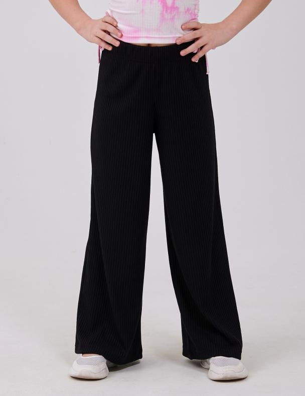 Брюки для девочки Smil Рубчик 134 см Черный (115701-1) Брюки для девочки Smil Рубчик 134 см Черный (115701-1)