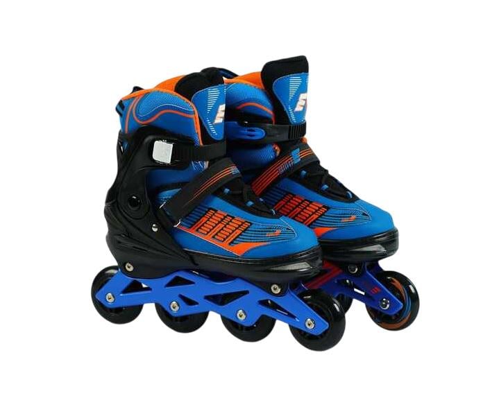 Ролики Best Roller колеса PU d 7 см/алюминиевая рама/подшипник ABEC-7 стелька 27-29 см XL р. 42-44 Multicolor (166587)