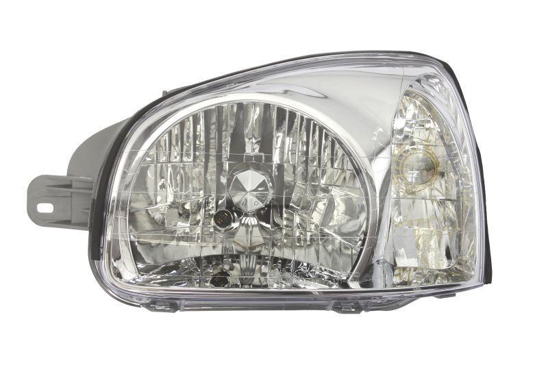 Фара передня ліва Hyundai Santa FeI2000-2005 H4 сіра рамка (221-1139L-LDEMD)