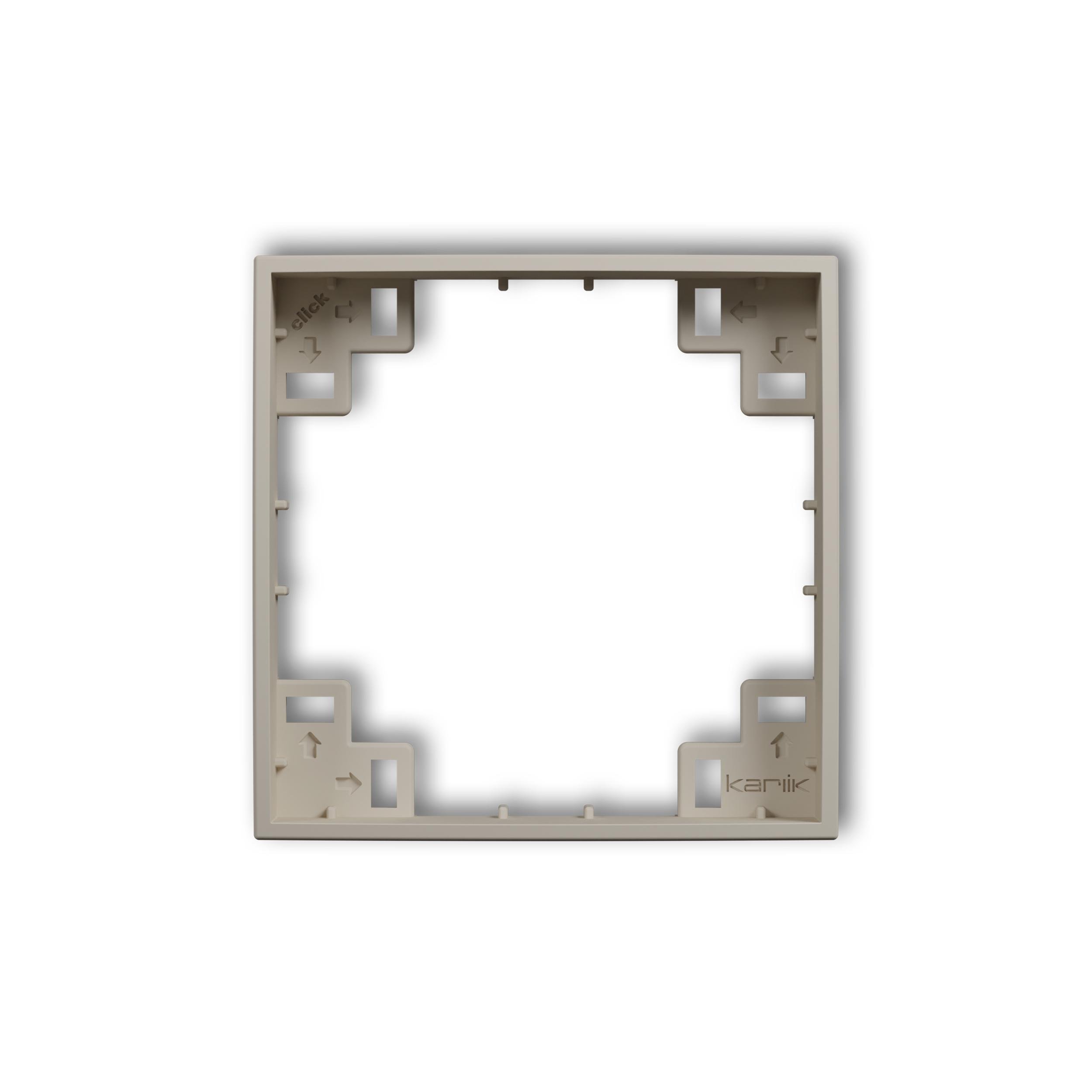 Рамка проміжна Karlik Mini для розетки вимикача одномісна Taupe (60MRP-1)