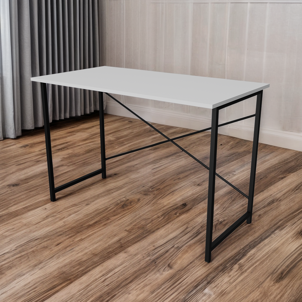 Стол письменный Tobi Sho GADG компьютерный с металлическими ножками 1000х550х750 мм Белый/Черный