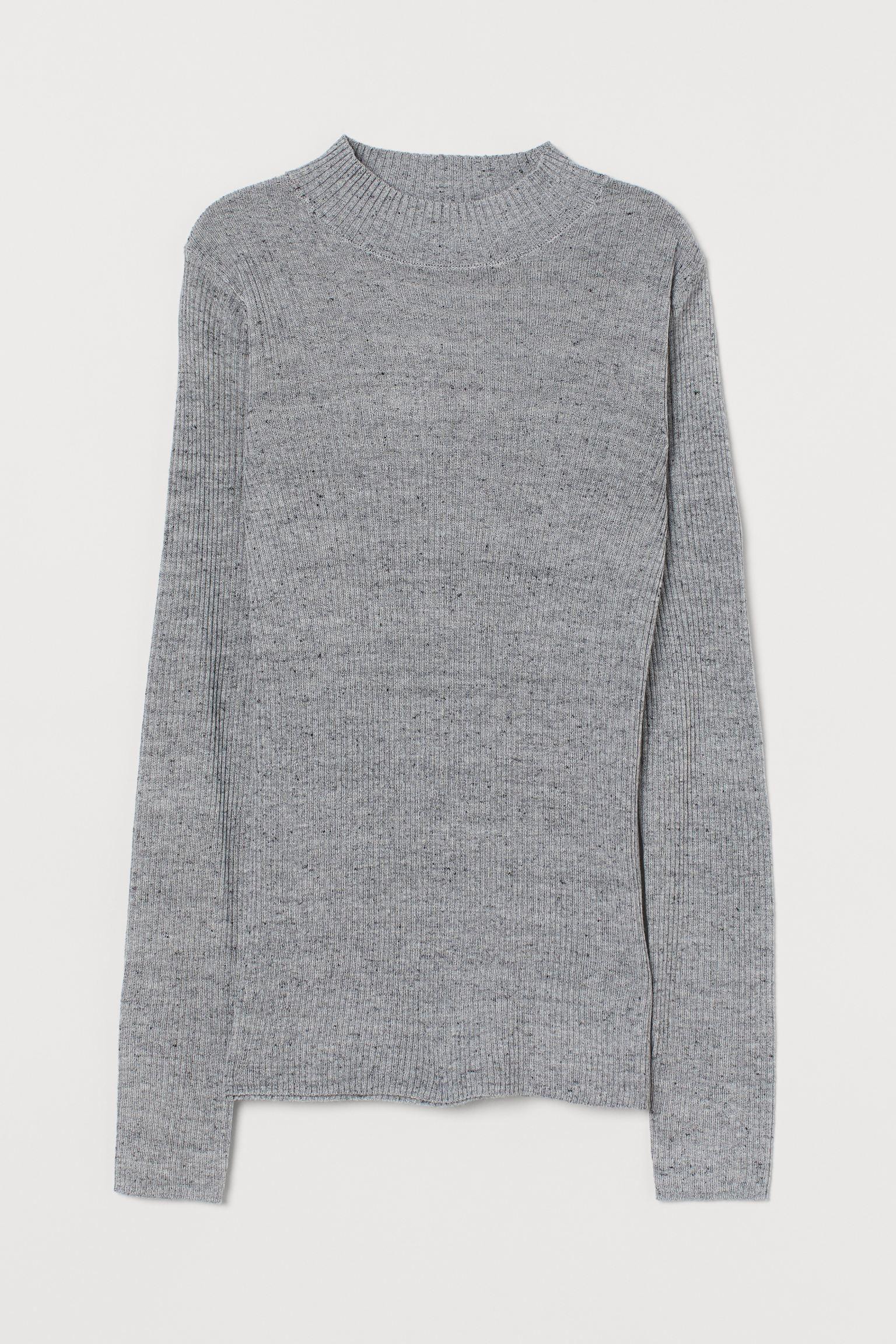 Джемпер H&M XXL Серый меланж (8108609971)