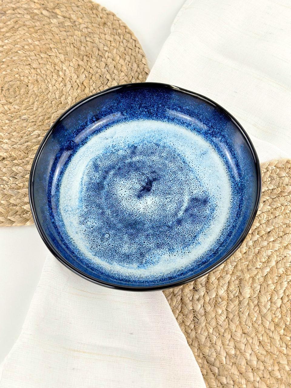 Деко для запекания глиняный Гражда 27 см Синий (17004-1)