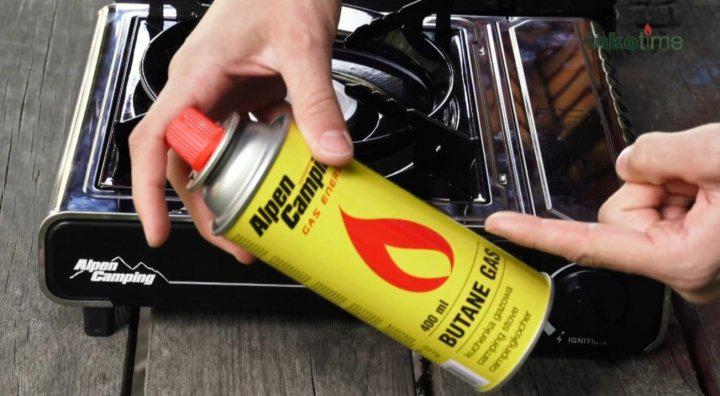 Плита газовая туристическая Alpen Camping с пьезоподжигом 2200 Вт и 4 баллона с адаптером (9761711) - фото 5 Плита газовая туристическая Alpen Camping с пьезоподжигом 2200 Вт и 4 баллона с адаптером (9761711) - фото 5