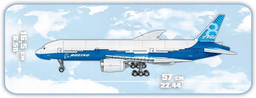 Конструктор Cobi Боинг 777Х 625 деталей (COBI-26602)