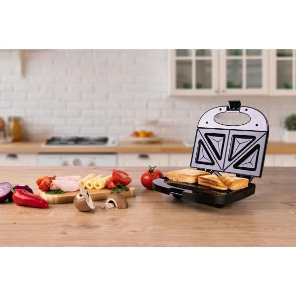 Сендвічниця Mesko MS 3032 850W незмінні пластини вертикальне зберігання Black (MS3032) - фото 7 Сендвічниця Mesko MS 3032 850W незмінні пластини вертикальне зберігання Black (MS3032) - фото 7