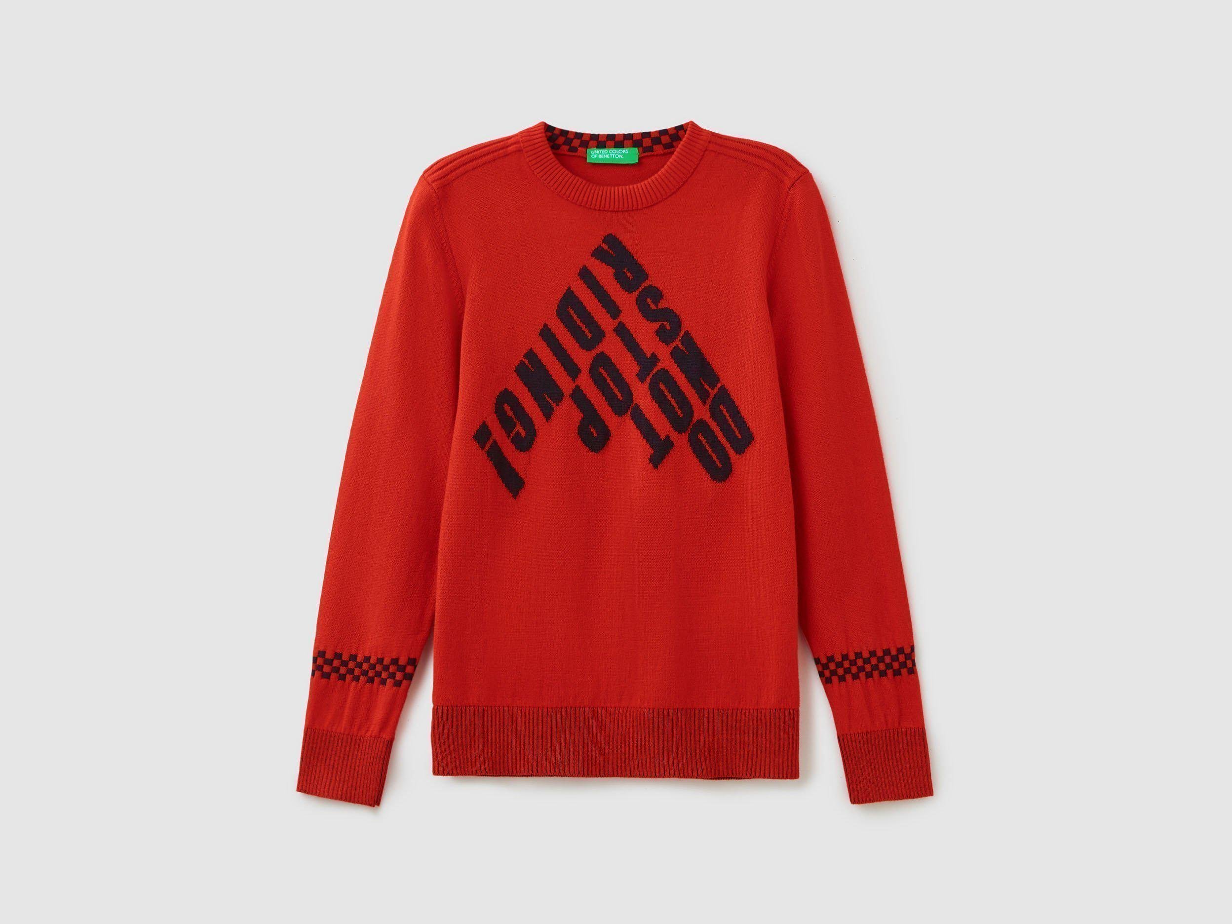 Светр дитячий Benetton L Червоний (112cq1101.g)