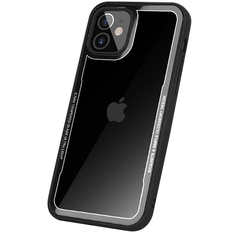 TPU+PC чохол G-Case Shock Crystal для Apple iPhone 12 mini (Чорний) (155011)