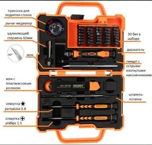Набір інструментів JAKEMY JM-8139 45в1 - фото 9