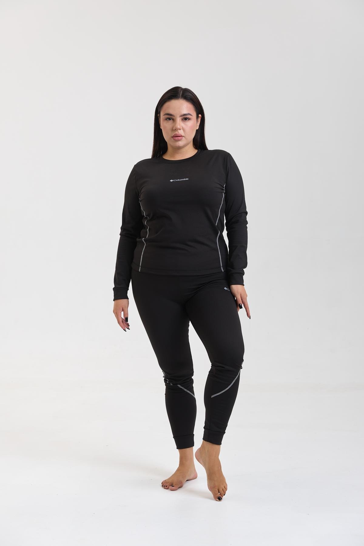 Термобілизна жіноча Columbia батал 5XL Чорний (28612944)