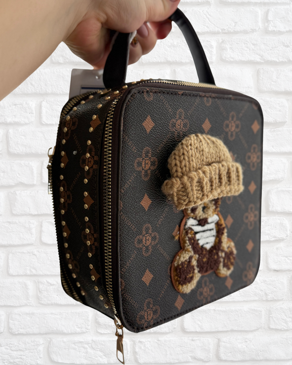 Сумка из экокожи Мишка Тедди Темно-коричневый (24984756) - фото 2