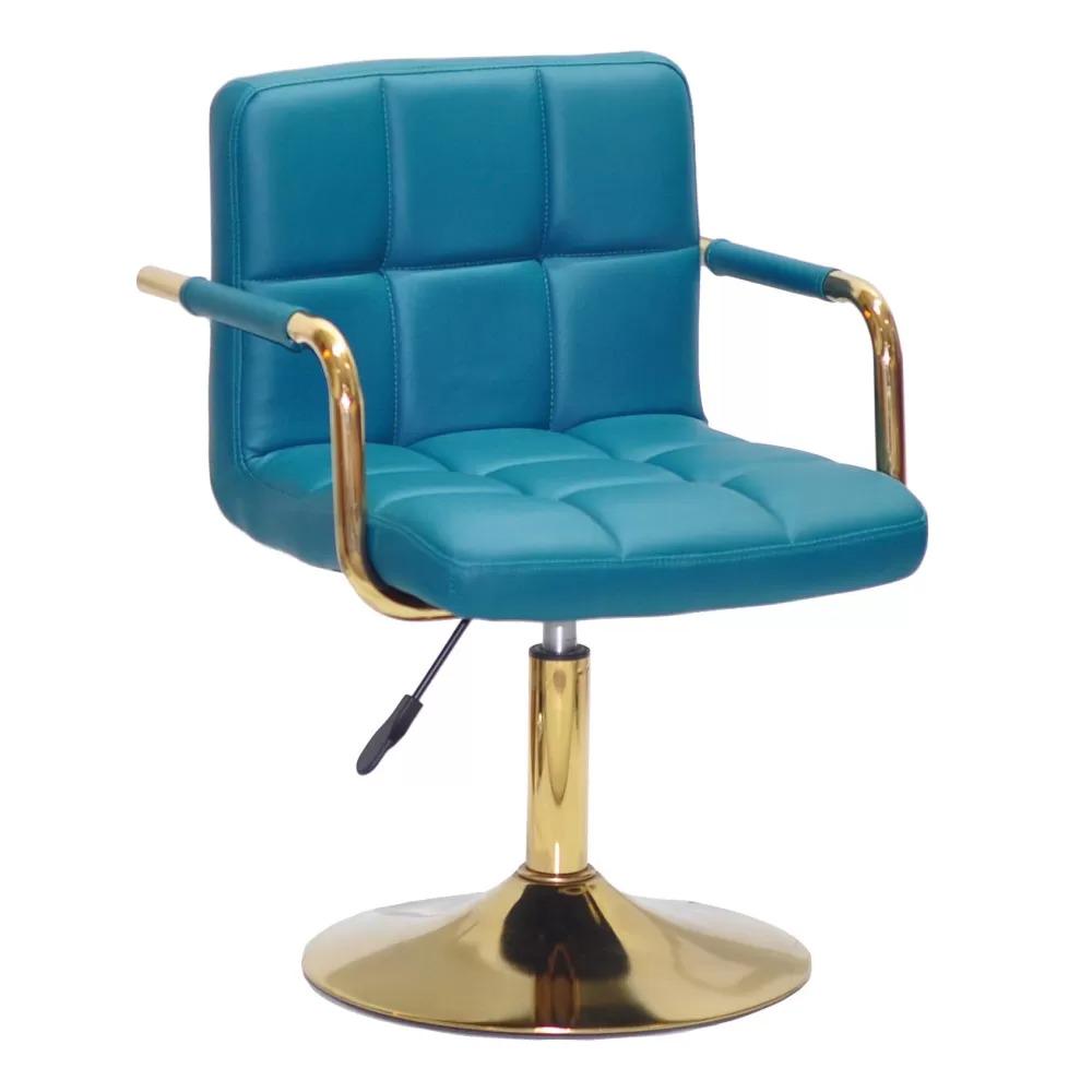 Стул Tetris arm lift gold экокожа зеленая (900550)