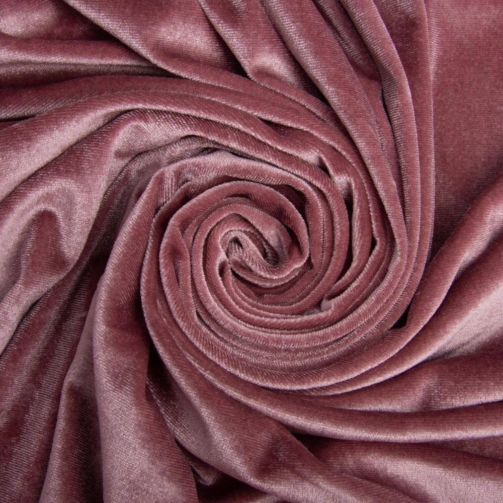 Тканина велюр V-3 284 гр/м2 140 см Пудровий (25897) - фото 1