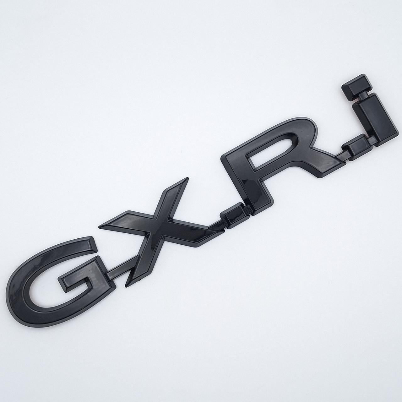 Эмблема надпись GX,R,i Toyota Land Cruiser ABS 18,7х3 см Черный глянцевый (2457880684)