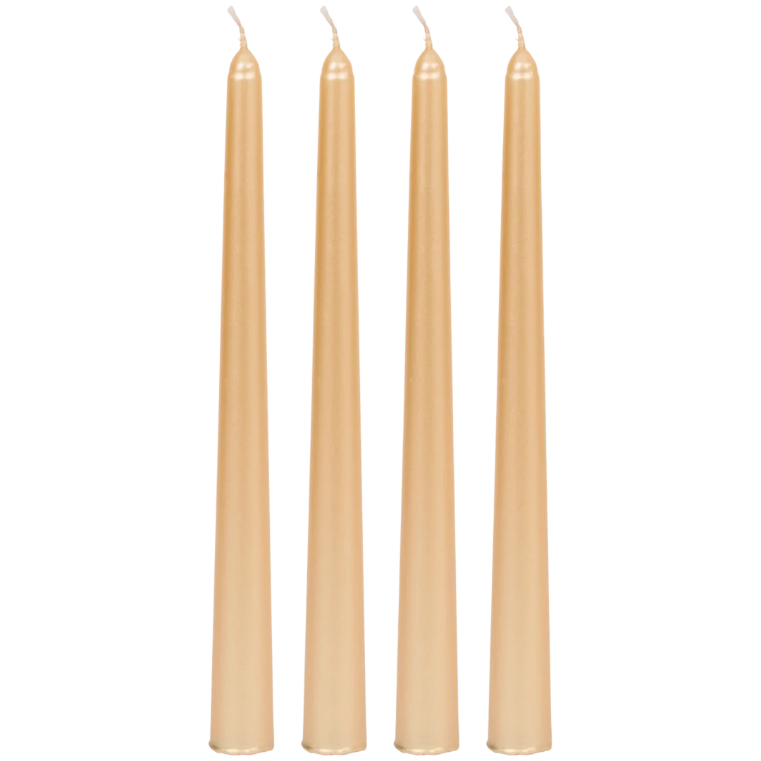 Набір свічок декоративних 4 шт. Золотий