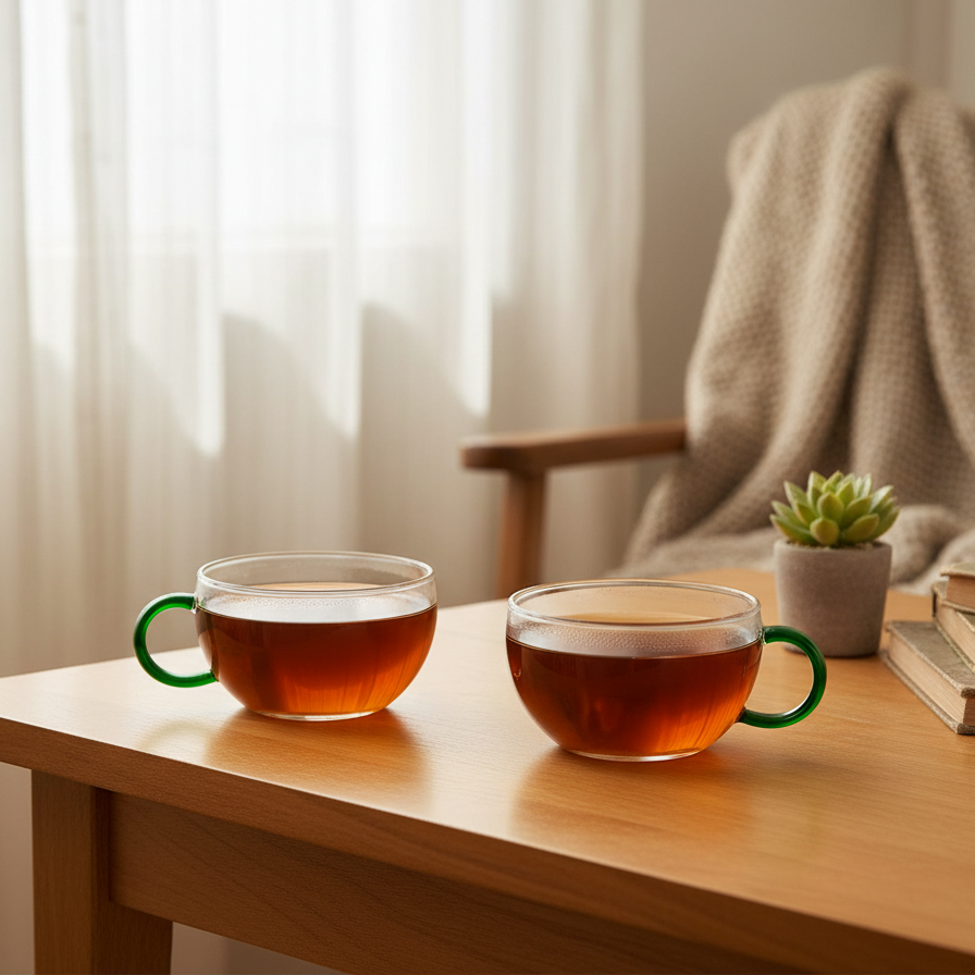 Комплект чайных чашек Green 2 шт. 200 мл - фото 2