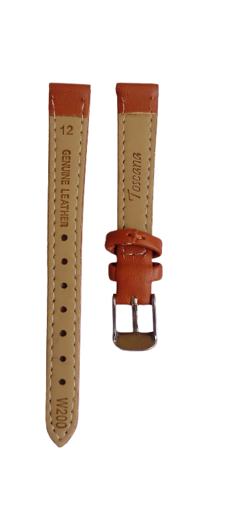 Ремінець для годинника Toscana шкіряний гладкий 12х155 мм Світло-коричневий (3651) - фото 2 Ремінець для годинника Toscana шкіряний гладкий 12х155 мм Світло-коричневий (3651) - фото 2