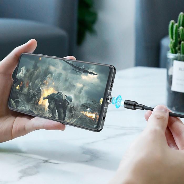 Кабель магнітний Hoco X52 Type-C USB Sereno Чорний - фото 5