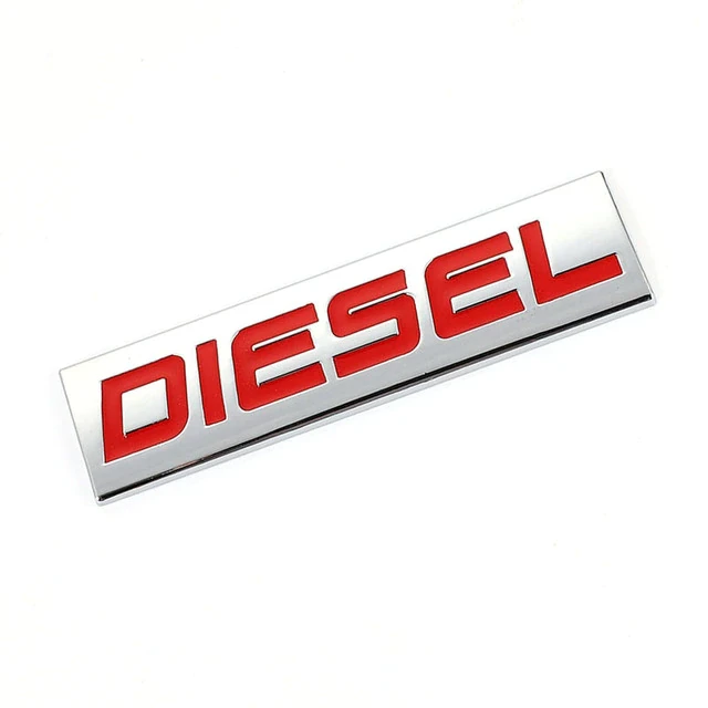 Эмблема Diesel Хром/Красный (1670470684)