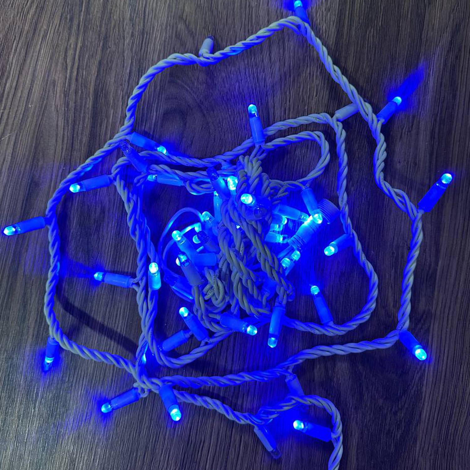 Гирлянда внешняя Wrapper Premium 50LED 5 м 10flash IP65 свет синий Premium - фото 1 Гирлянда внешняя Wrapper Premium 50LED 5 м 10flash IP65 свет синий Premium - фото 1