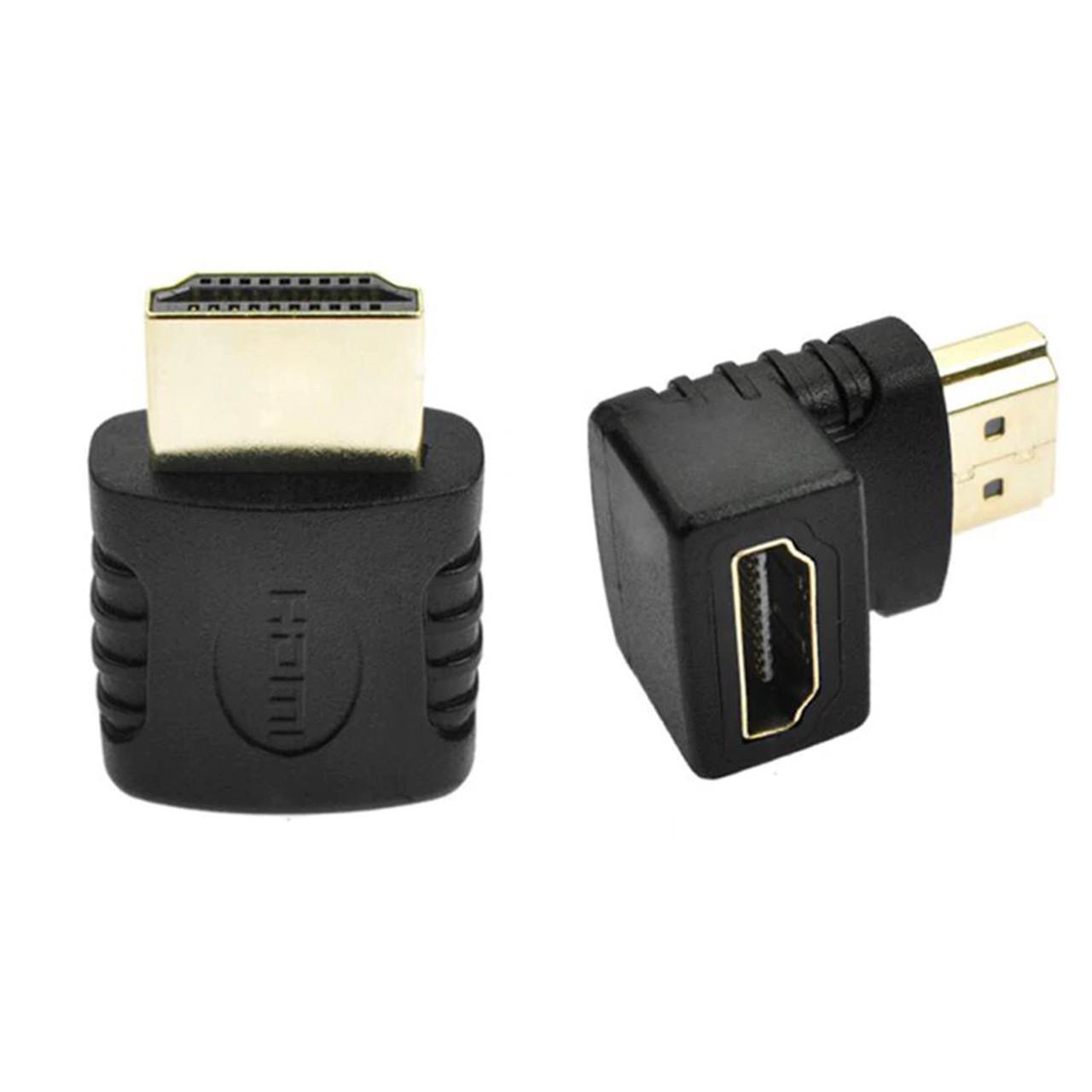 Переходник Lesko HDMI-HDMI 90° угловой для телевизора - фото 6