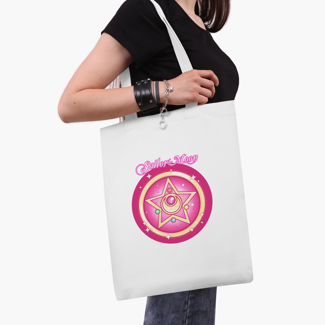 Эко сумка шоппер Sailor Moon 41x35 см Белый (9227-2918-WT1)