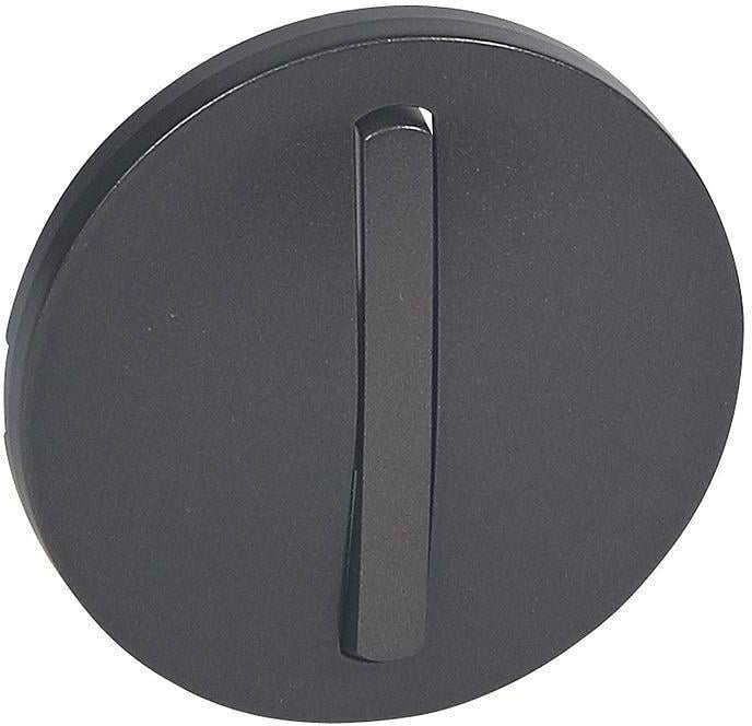 Панель лицевая выключателя Legrand Celiane slim 50х50 мм Графитовый (065201)