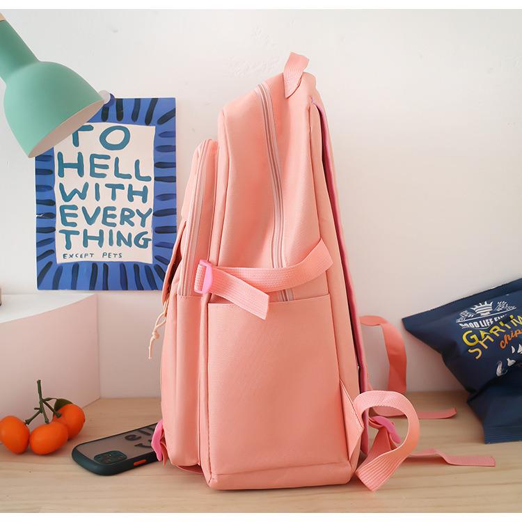 Шкільний рюкзак для дівчинки GUIYU 5в1 5-11 клас Рожевий (27668075) - фото 6