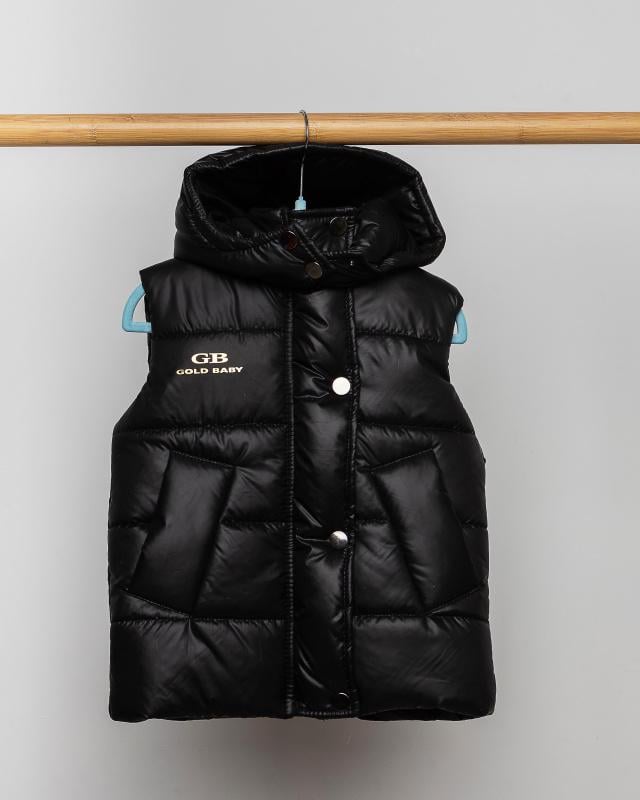 Безрукавка детская демисезонная 98 см Черный (БК86-134-д)