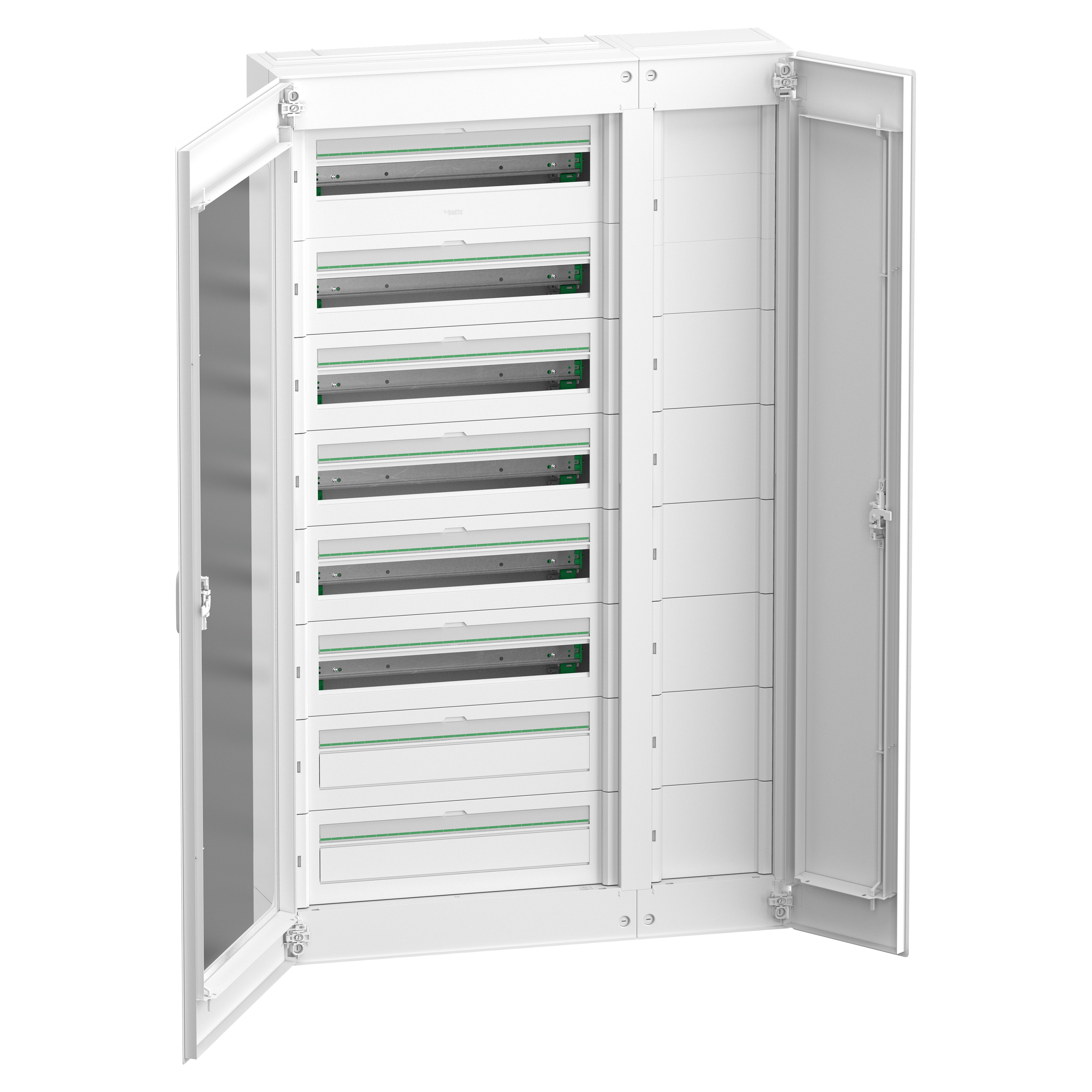 Распределительный щит Schneider Electric PrismaSeT S 192 модуля металлический 1406x820x191 мм IP30 навесной с распределительным каналом (LVSSD824)