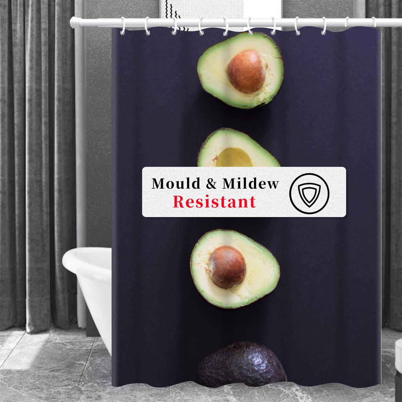 Шторка для ванної кімнати Bathlux водонепроникна з кільцями 180x180 см (1860120255) - фото 2 Шторка для ванної кімнати Bathlux водонепроникна з кільцями 180x180 см (1860120255) - фото 2