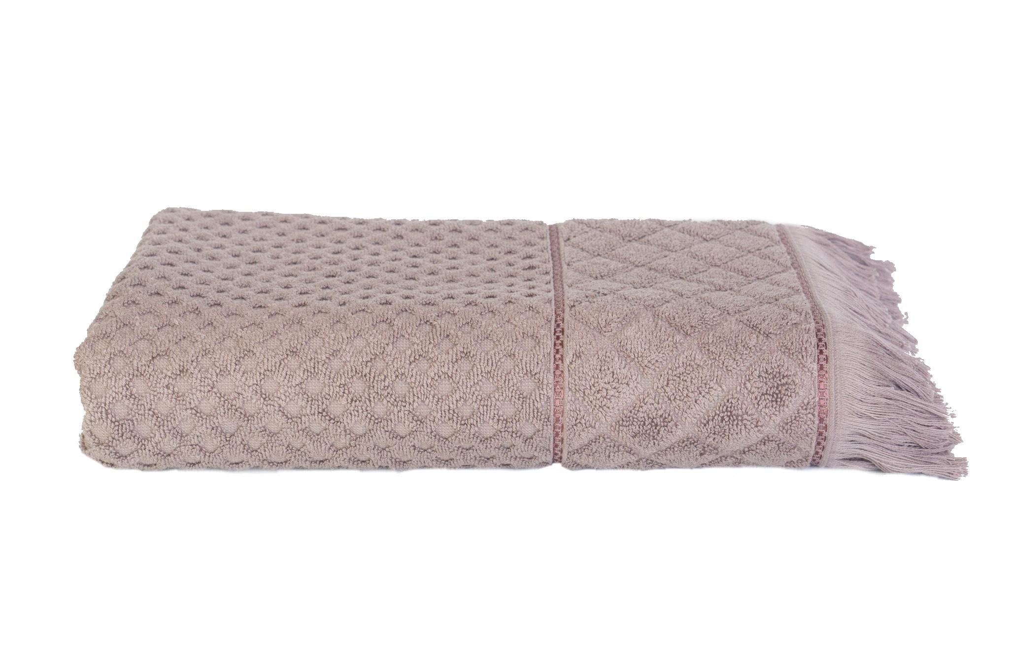 Полотенце махроввое банное 70х140 см Бежевый (1303154)