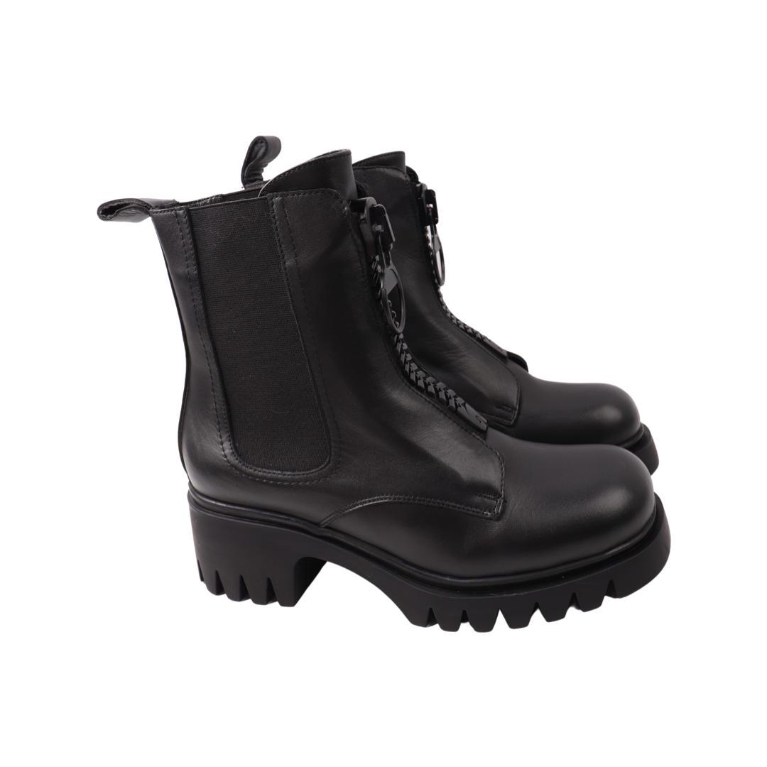 Ботинки женские Molly Bessa из кожи р. 39 Черный (276-22ZHC)