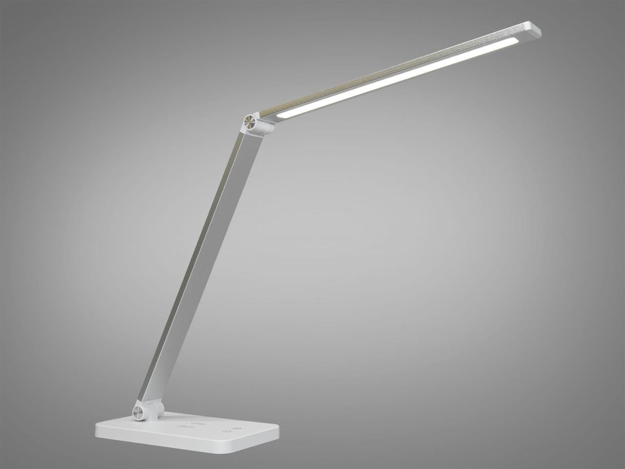 Настольная лампа светодиодная с USB зарядкой в детскую A855-SL-W-CH-LS на 5W Хром сатин (2140355292)