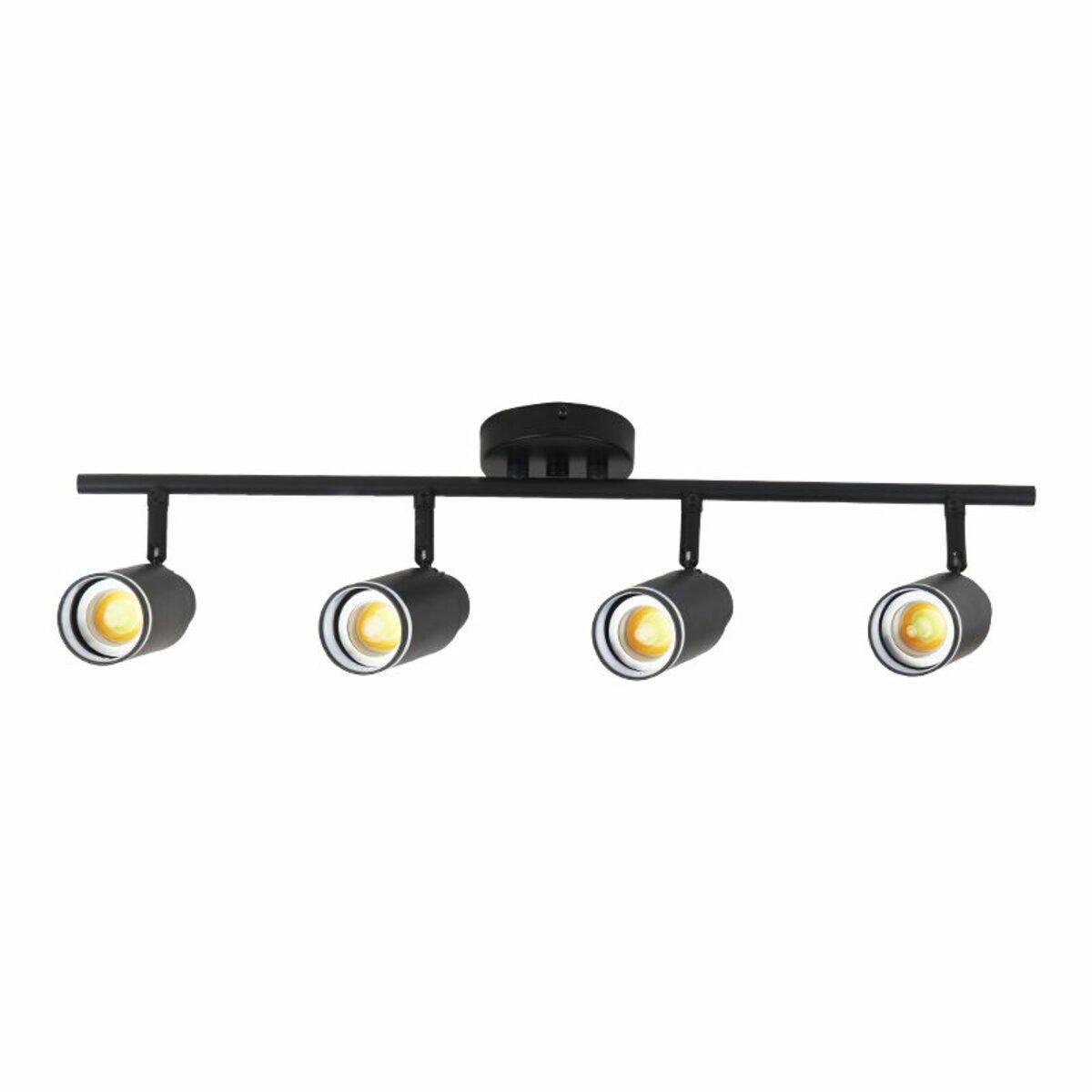 Світильник спот стельовий Light House SRS-20036/4 BK з поворотним механізмом Чорний