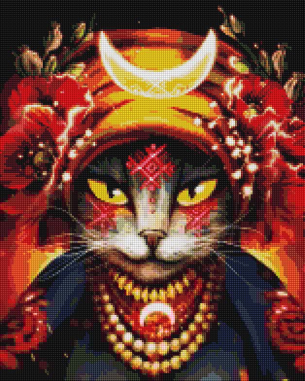 Алмазна мозаїка Brushme Киця Мольфарка 40x50 см (DBS1081) Алмазна мозаїка Brushme Киця Мольфарка 40x50 см (DBS1081)