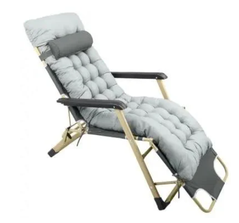Шезлонг лежак садовый с матрасом 150 кг Серый - фото 1 Шезлонг лежак садовый с матрасом 150 кг Серый - фото 1