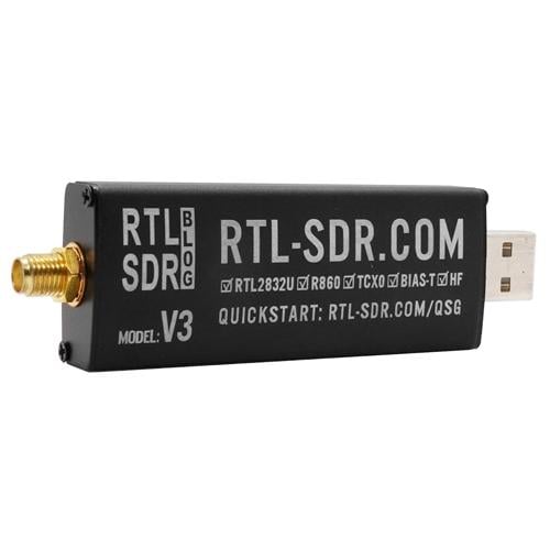 Плата приймач RTL-SDR V3 SDR 500кГц-1,76 ГГц АЦП 8 біт RTL2832U R820T2 (1366-057a9)