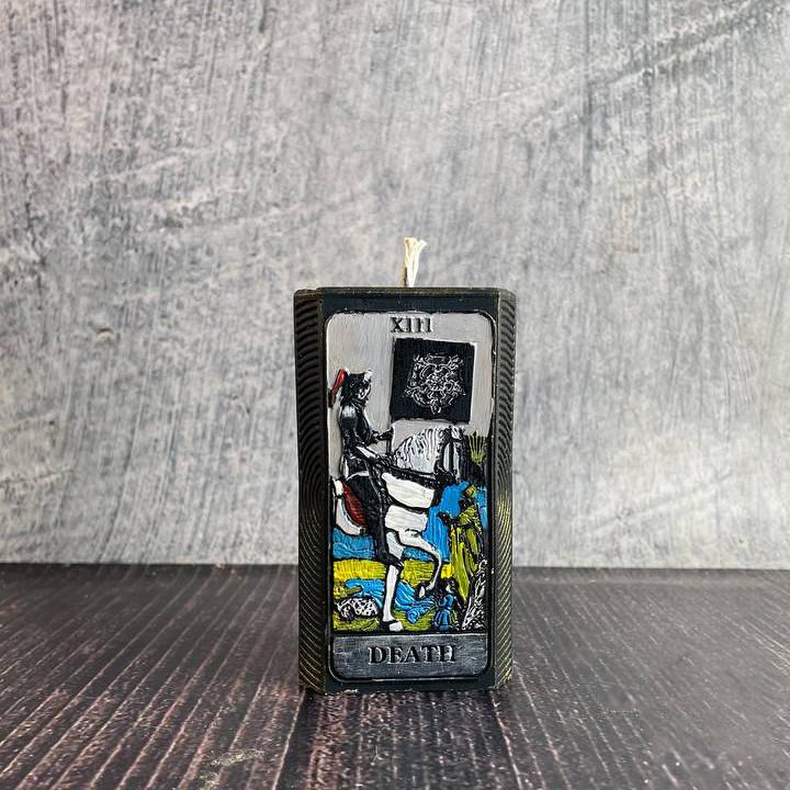 Свеча восковая карта Таро-Смерть (1292)