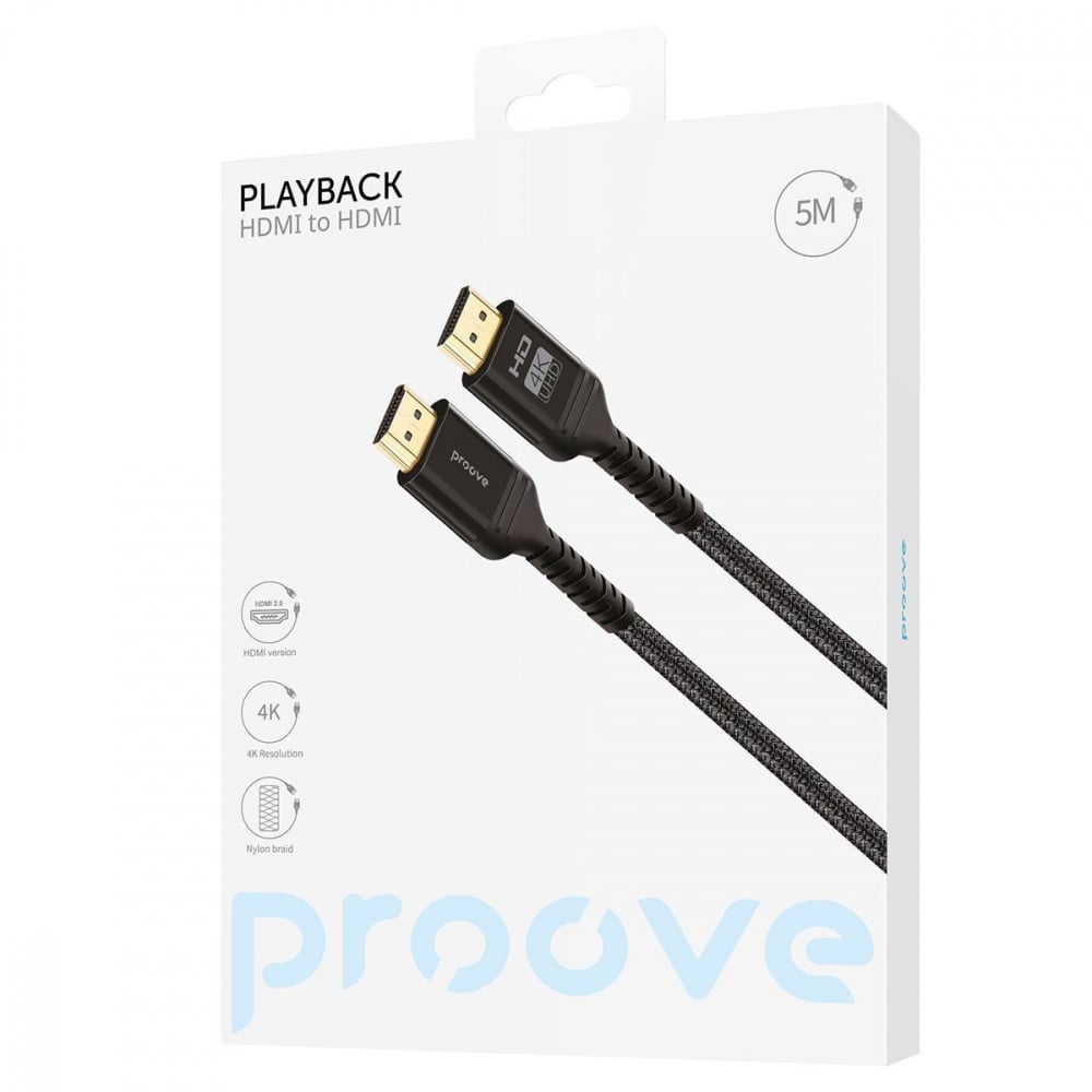 Кабель Proove PlayBack HDMI to HDMI 5 м Black - фото 2