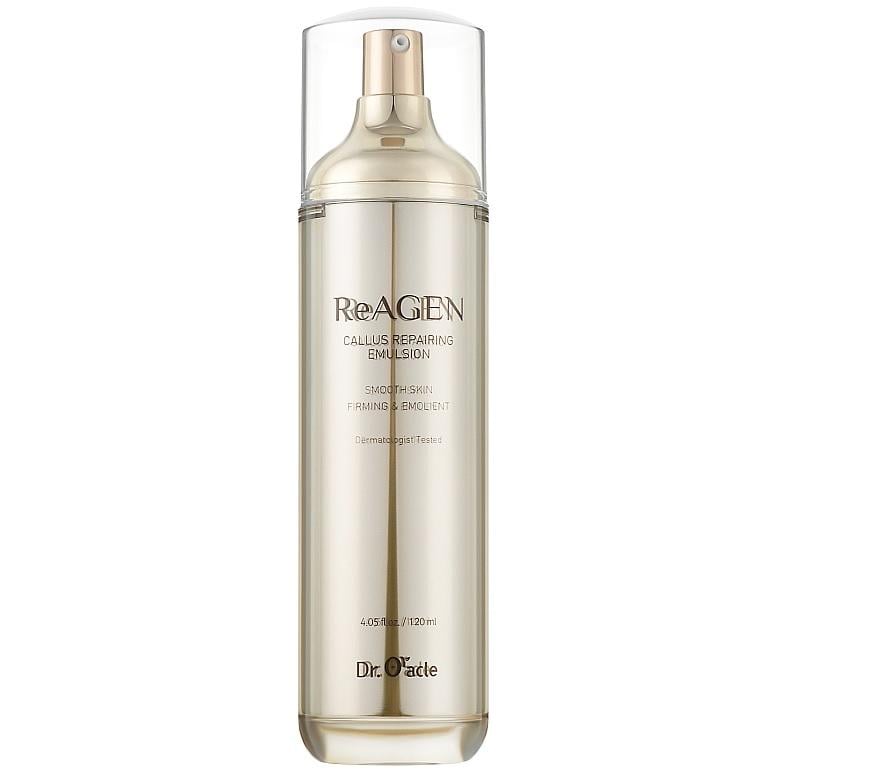 Эмульзия с золотом и антивиковыми пептидами Dr. Oracle ReAGEN Callus Repairing Emulsion 120 мл (8809408731309)