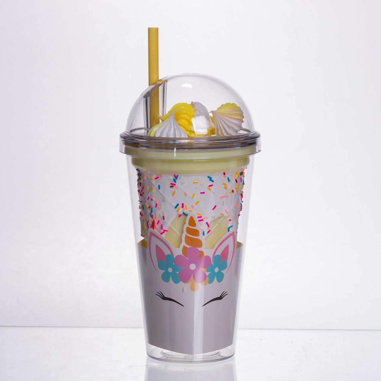 Стакан пластиковий з трубочкою і кришкою багаторазовий 400 мл Жовтий (HP-18-1Y) Стакан пластиковий з трубочкою і кришкою багаторазовий 400 мл Жовтий (HP-18-1Y)