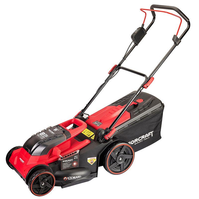 Газонокосилка аккумуляторная Worcraft CLM-S40LiBL бесщеточная с аккумулятором 2 шт. 4 А и зарядным 40 В (43278) Газонокосилка аккумуляторная Worcraft CLM-S40LiBL бесщеточная с аккумулятором 2 шт. 4 А и зарядным 40 В (43278)